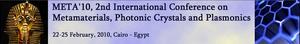 The 2nd International Conference on Metamaterials, Photonic Crystals, and Plasmonics